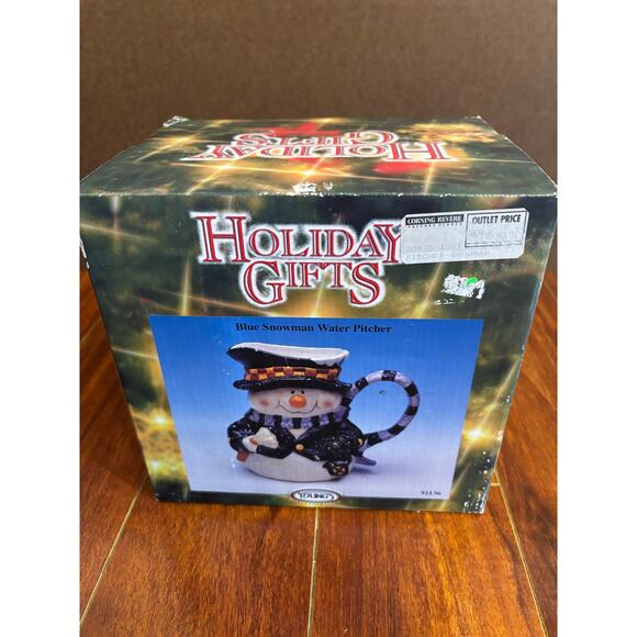 Vintage Heartfelt Kitchen Creations Snowman Pitcher by Young’s 2001 - Picture 4 of 9